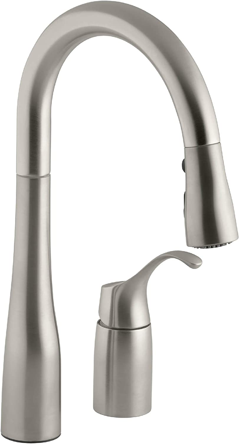 Simplice Pull-Down Secondary Sink Faucet, Vibrant Stainless K-649-VS