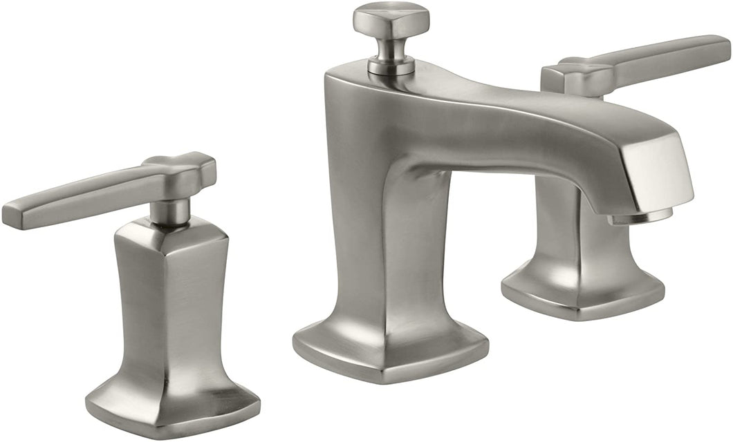 Margaux®Widespread bathroom sink faucet with lever handles K-16232-4-BN