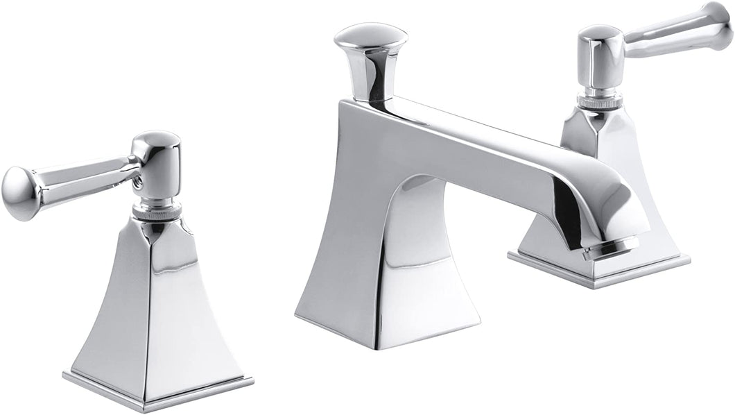 Memoirs® StatelyWidespread bathroom sink faucet with lever handles K-454-4S-CP