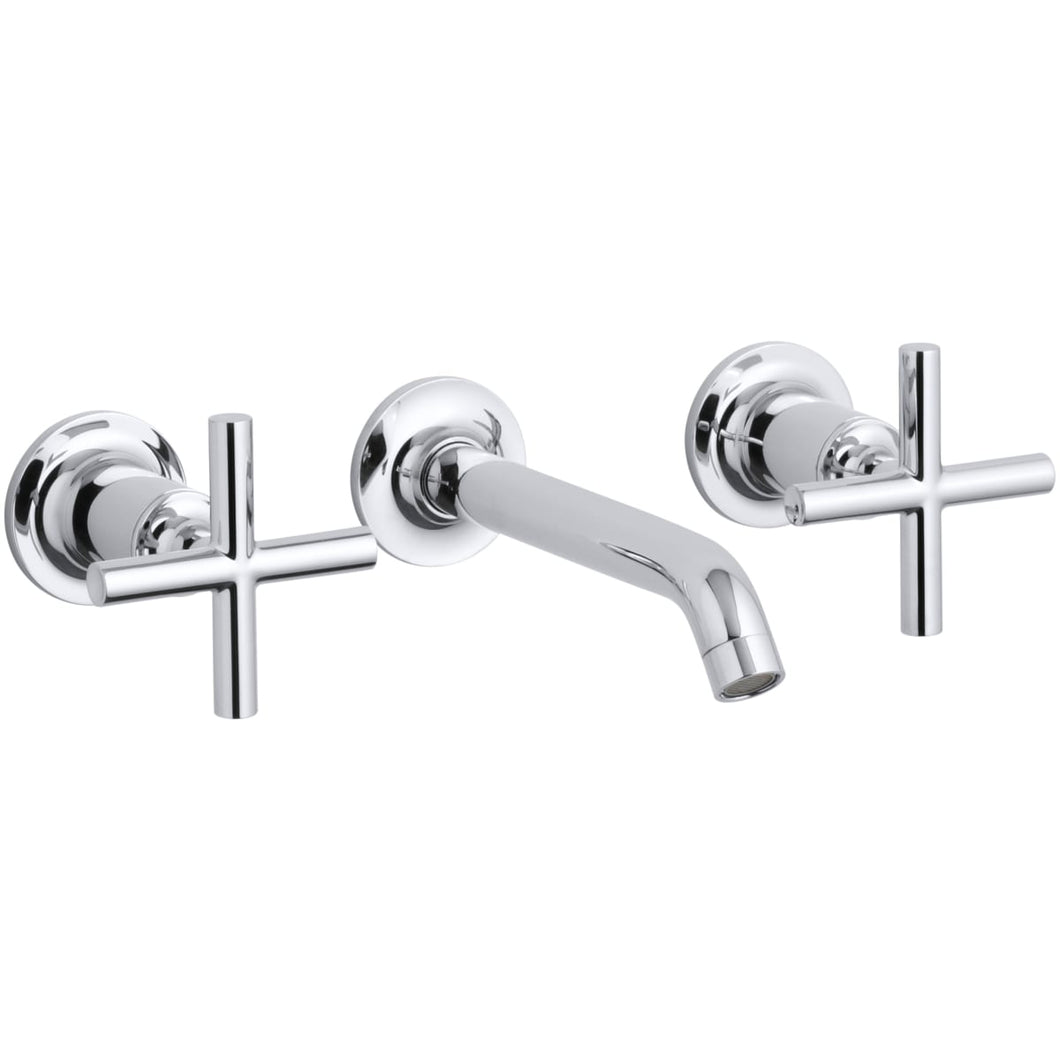 Purist®Widespread wall-mount bathroom sink faucet trim with 6-1/4