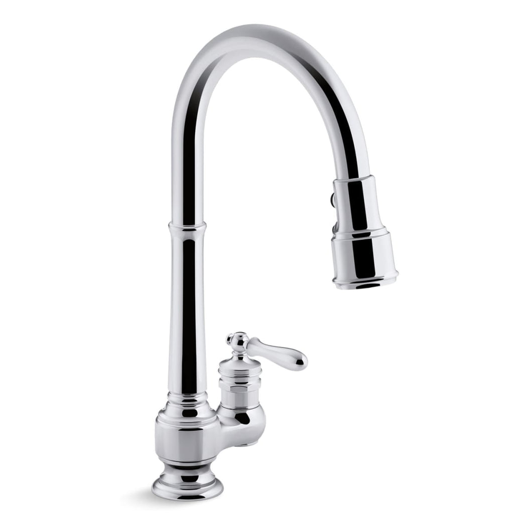 Artifacts®single-hole kitchen sink faucet with 17-5/8